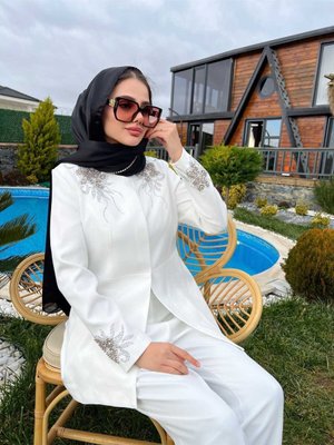 Taşlı Pantolonlu Sultan Model Takım