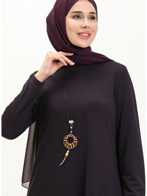 Kolyeli Tunik Mor Kolyeli Tunik Mor