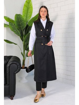 Siyah Uzun Yelek