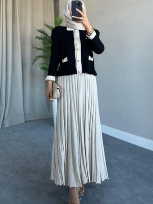 Triko Etekli Takım Siyah