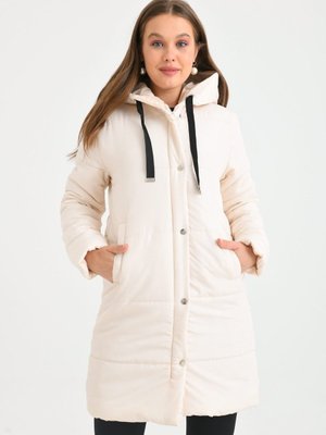 Bej Kapüşonlu Kapitone Mont Bej Kapüşonlu Kapitone Mont