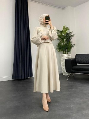 Ayris Scuba Etkeli Takım Bej