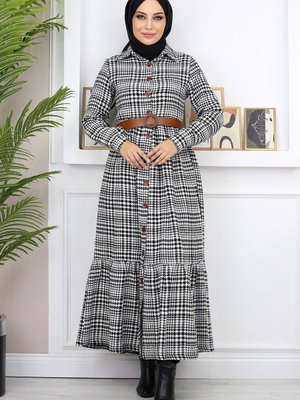 Siyah Düğme Detaylı Şanel Elbise Siyah Düğme Detaylı Şanel Elbise