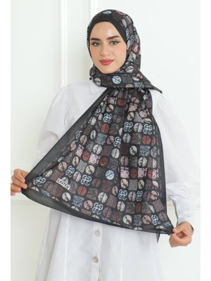 Siyah Beren Desenli Soft Şal Siyah Beren Desenli Soft Şal
