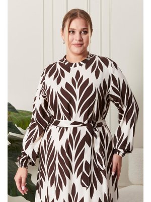 Acı Kahve Kadin Hakim Yaka Buyuk Beden Tesettur Viskon Kumas Pileli Ve Piliseli Elbise Acı Kahve Kadin Hakim Yaka Buyuk Beden Tesettur Viskon Kumas Pileli Ve Piliseli Elbise