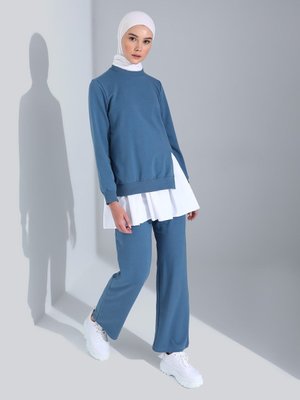 Üçlü Eşofman Takımı İndigo Üçlü Eşofman Takımı İndigo