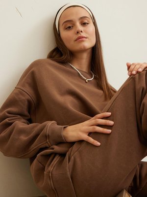 Premıum Sweatshırt Kahverengi