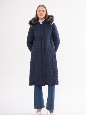 Lacivert Uzun Kapitone Mont Kaban