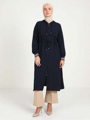 Lacivert Büyük Beden Ferace