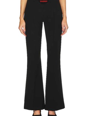 Siyah Dökümlü İspanyol Paça Pantolon