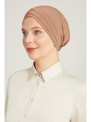 Çapraz Bantlı Çift Taraflı Bone Açık Kahve Çapraz Bantlı Çift Taraflı Bone Açık Kahve