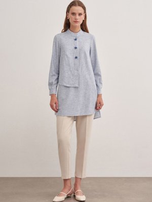 Hakim Yaka İşlemeli Tunik