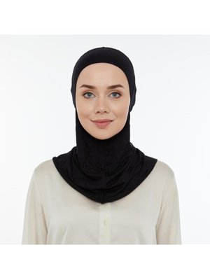 Pratik Boyunluklu Hijab Bone Siyah Pratik Boyunluklu Hijab Bone Siyah