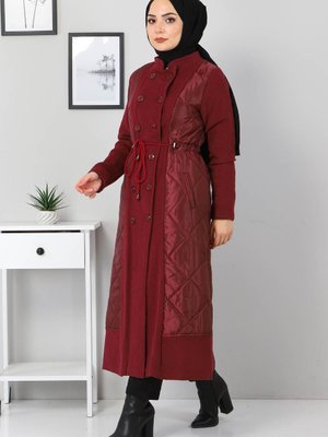 Bordo Çift Düğmeli Kaşe Bordo Çift Düğmeli Kaşe