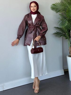 Firuze Ceket Bordo