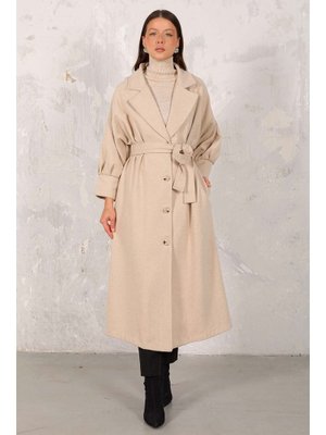 Taş Balon Kol Kaşe Kaban