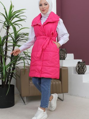 Şarabi Geniş Yaka Şişme Yelek