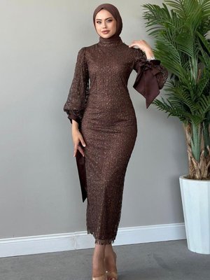 Didem Abiye Elbise Kahverengi Didem Abiye Elbise Kahverengi