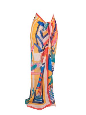 Desenli Büyük Pareo 140x140 Cm