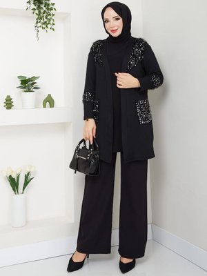 Pul Payet Garnili Hırka