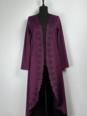 Lazer Baskılı Süet Kap Mürdüm Lazer Baskılı Süet Kap Mürdüm