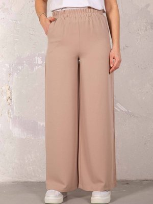 Koyu Taş Krep Pantolon