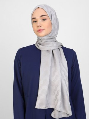 Diamond Mermer Desen Şal Kül