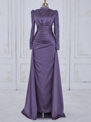 Lila Adel Abiye Elbise Lila Adel Abiye Elbise