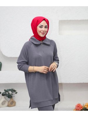 Yarım Fermuarlı Eşofman Takımı