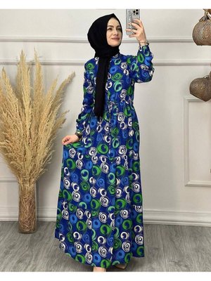 Büyük Beden Yazlık Viskon Elbise