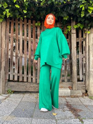 Basic Balonkol Triko Takım