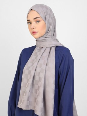 Diamond Dama Desen Şal Kül