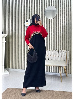 Nakış Detay Triko Elbise Nakış Detay Triko Elbise