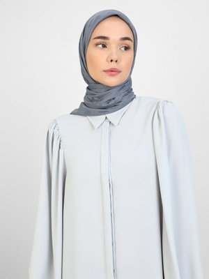 Gri Diamond Dörtgen Desen Eşarp