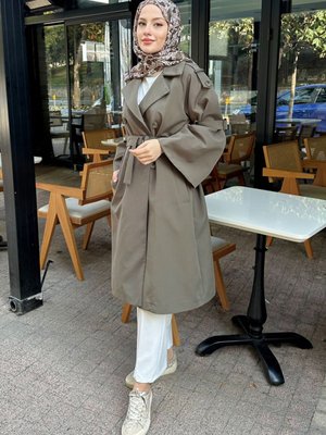 Viyana Astarlı Trençkot Haki Viyana Astarlı Trençkot Haki