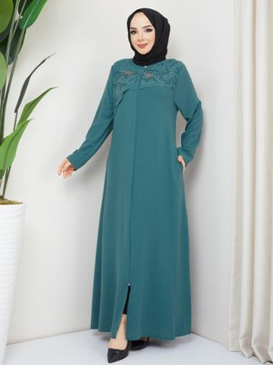 Giyim Krep Kumaş Ferace Lazer Kesim Abiye