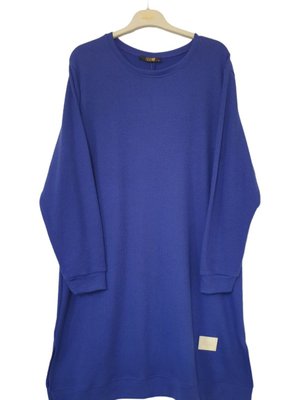 Büyük Beden Fitilli Kumaş Armalı Tunik