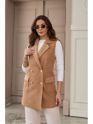 Taba Buklet Düğme Detaylı Yelek