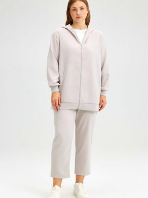 Fermuarlı İnce Krep Ceket