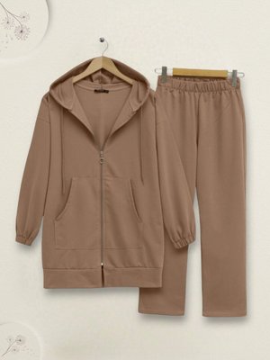 Fermuarlı Kapüşonlu Penye Takım