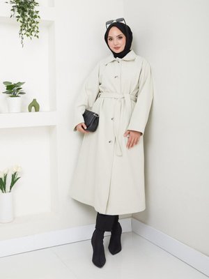 Bağlamalı Ve Düğmeli Kaşe Kaba Ck