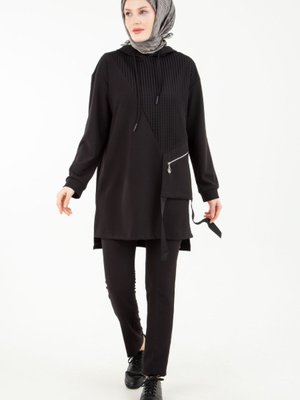 Trend Tuik Yeni Sezon Kışlık Tunik Kumlu Krep Kumaş Modaayka