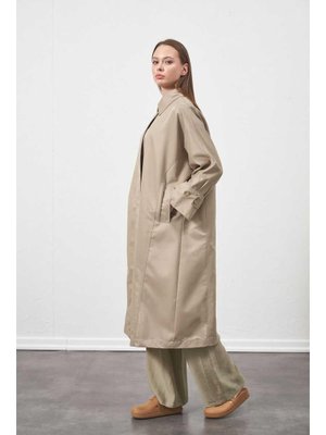 Oversize Trençkot Ceket Çağla