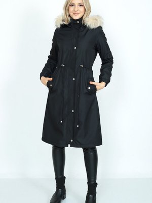 Trenç Bondig Su İtici İçi Kıvırcıklı Peluşlu