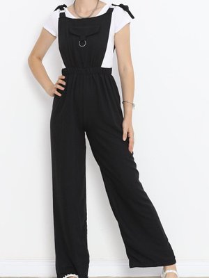 Beli Lastikli Tulum Siyah Beli Lastikli Tulum Siyah