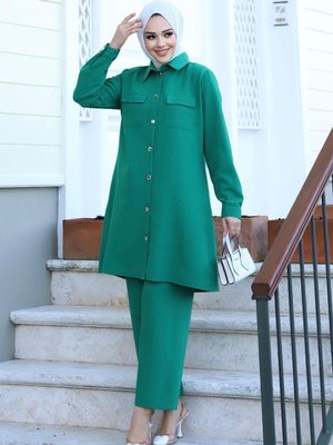 Yeşil Cep Detaylı Takım