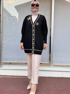 Triko Hırka Siyah Triko Hırka Siyah