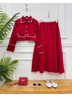 Rozen İkili Takım Kırmızı Rozen İkili Takım Kırmızı