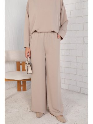 Taş Krep Bol Pantolon