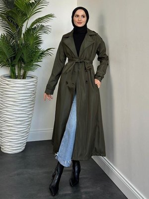 Gianni Astarlı Aporetli Trençkot Haki Gianni Astarlı Aporetli Trençkot Haki